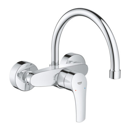 Grohe Eurosmart Tek Kumandalı Eviye Bataryası, Krom - 32482003 - Mutfak Eviye Bataryası