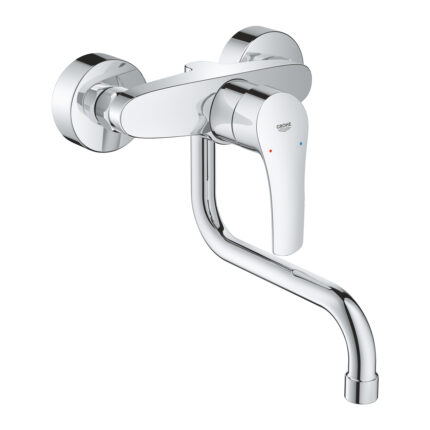 Grohe Eurosmart Tek Kumandalı Eviye Bataryası, Krom - 31391003 - Mutfak Eviye Bataryası