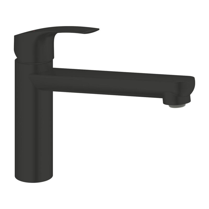 Grohe Eurosmart Tek Kumandalı Eviye Bataryası, Mat Siyah - 304632430 - Mutfak Eviye Bataryası