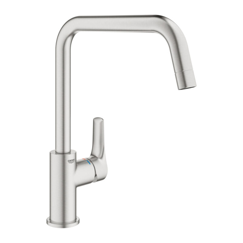 Grohe Eurosmart Tek Kumandalı Eviye Bataryası, Paslanmaz Çelik - 30567DC0 - Mutfak Eviye Bataryası