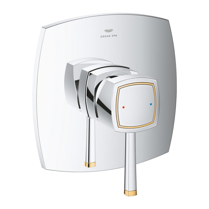 Grohe Grandera Ankastre Duş Bataryası, Krom/Altın - 24259IG0 - Ankastre Duş Bataryası