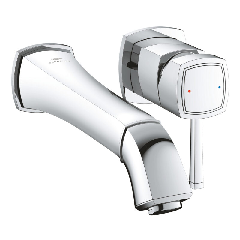 Grohe Grandera İki Delikli Lavabo Bataryası L-Boyut, Krom - 29417000 - Çanak Lavabo Bataryası