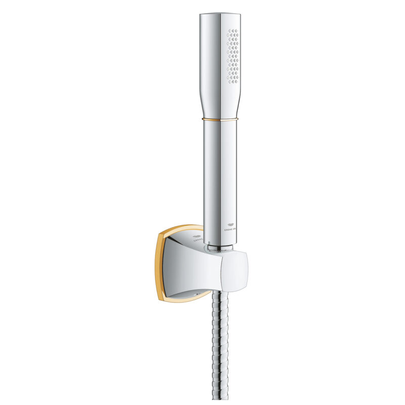 Grohe Grandera Stick Duş Seti, Krom/Altın - 26901IG0 - Duş Setleri, Yağmur Duş Sistemleri