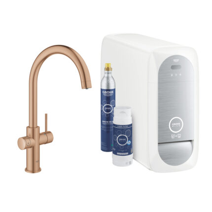 Grohe Grohe Blue Home C-Çıkış Uçlu Başlangıç Kiti, Brushed Warm Sunset - 31455DL1 - Banyo ve Mutfak Tamamlayıcı Gereçleri