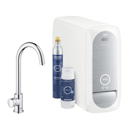 Grohe Grohe Blue Home C-Spout Starter Kit With Mono Faucet, Krom - 31498001 - Banyo ve Mutfak Tamamlayıcı Gereçleri