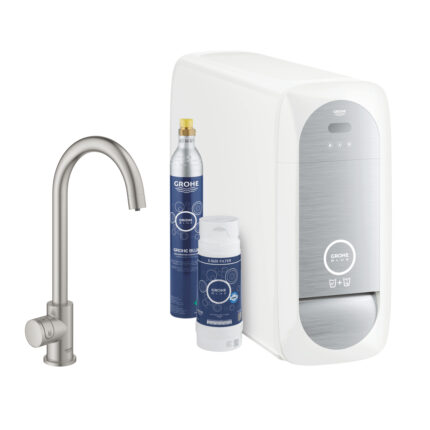 Grohe Grohe Blue Home C-Spout Starter Kit With Mono Faucet, Paslanmaz Çelik - 31498DC1 - Banyo ve Mutfak Tamamlayıcı Gereçleri