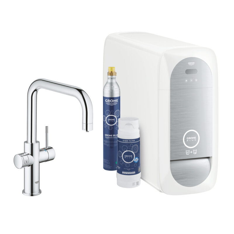 Grohe Grohe Blue Home U-Çıkış Uçlu Başlangıç Kiti, Krom - 31456001 - Banyo ve Mutfak Tamamlayıcı Gereçleri