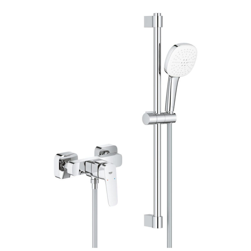 Grohe Grohe Cubeo Tek Kumandalı Duş Bataryası, Krom - 1018250000 - Duş Bataryası