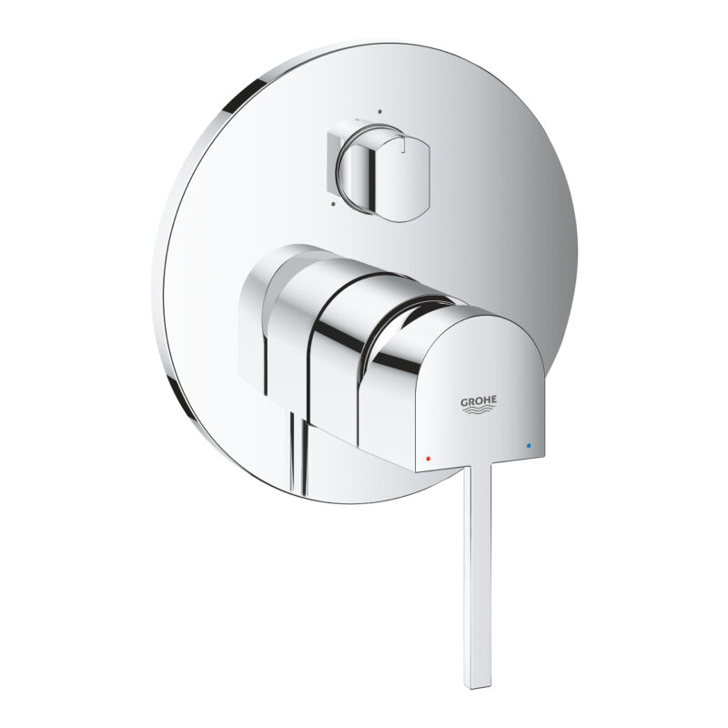 Grohe Grohe Plus Tek Kumandalı 3 Yönlü Banyo Bataryası, Krom - 24093003 - Ankastre Banyo Bataryası
