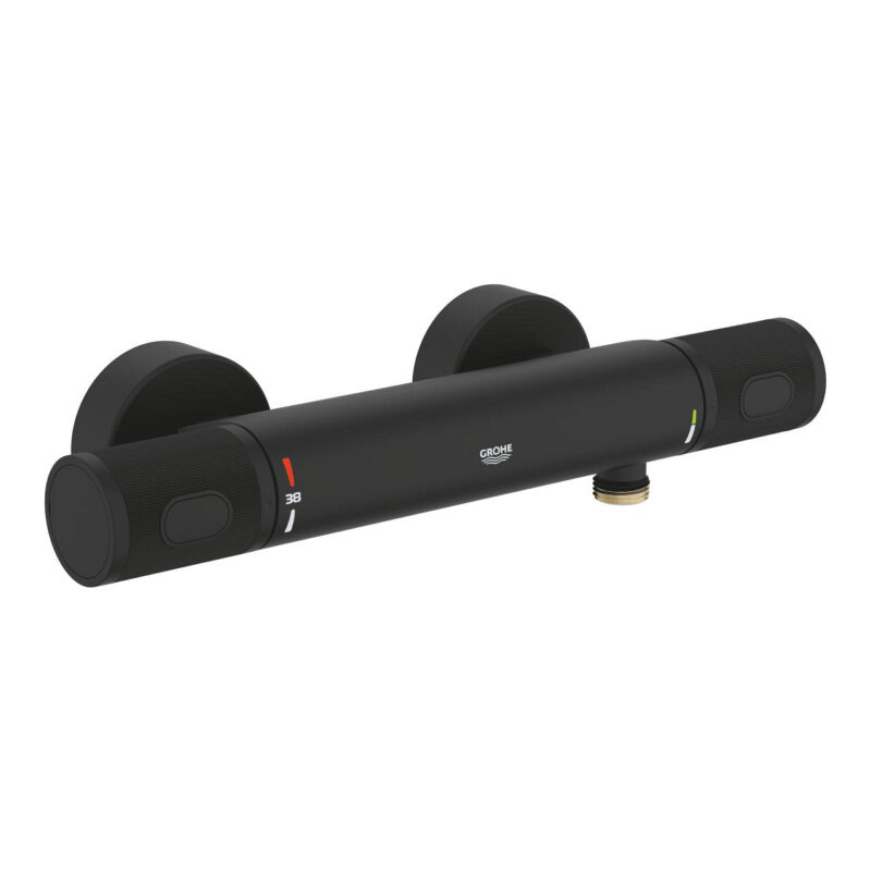 Grohe Grohtherm 1000 Performance Termostatik Duş Bataryası, Phantom Black - 34827KF0 - Duş Bataryası
