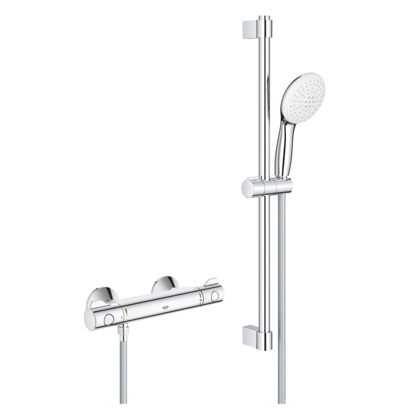 Grohe Grohtherm 800 Termostatik Duş Bataryası, Krom - 34565002 - Duş Bataryası