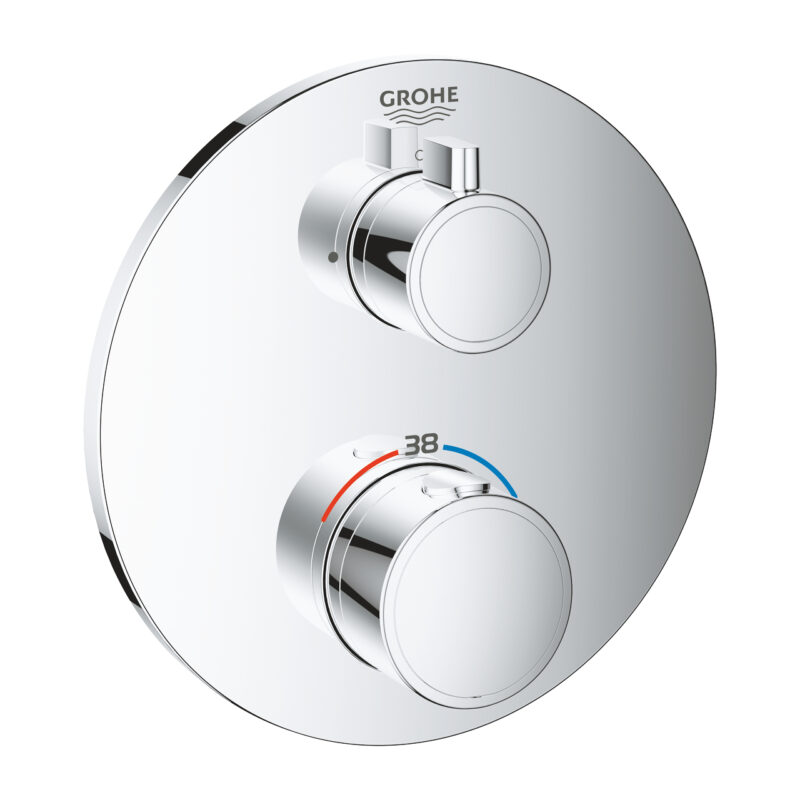 Grohe Grohtherm Ankastre Termostatik Banyo Bataryası, Krom - 24075000 - Banyo Bataryası