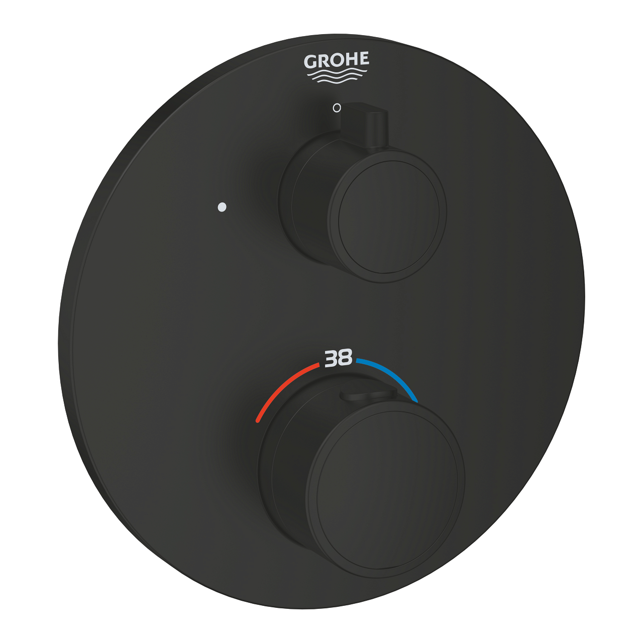 Grohe Grohtherm Ankastre Termostatik Banyo Bataryası, Mat Siyah