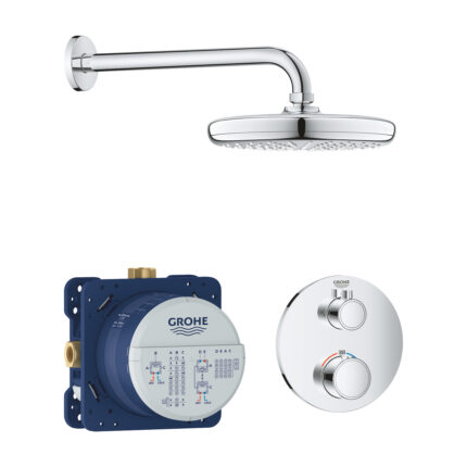 Grohe Grohtherm Duş Seti, Tempesta 210 Tepe Duşu İle, Krom - 34726000 - Tepe Duşları