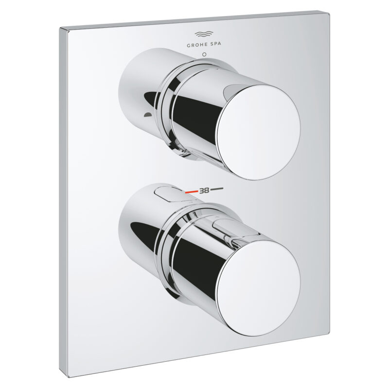 Grohe Grohtherm F 2 Yollu Yön Değiştiricili Banyo Bataryası, Krom - 27618000 - Banyo Bataryası