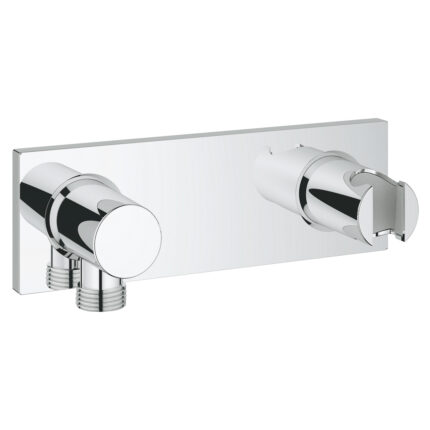 Grohe Grohtherm F Duvar Üstü Duş Askısı Ve Duş Çıkış Dirseği Seti, Krom - 26878000 - Duş Çıkış Dirseği
