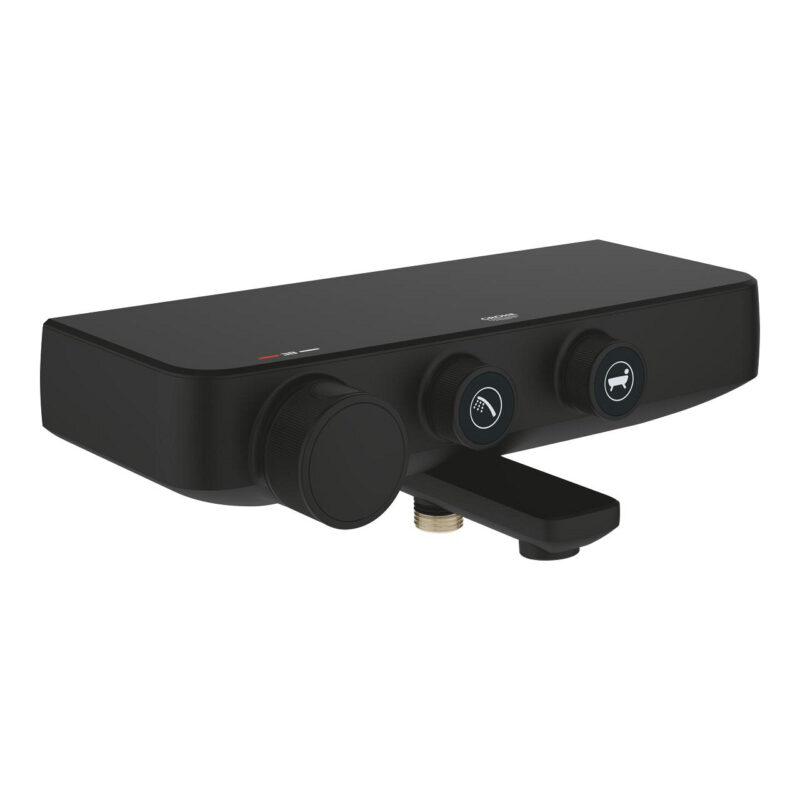 Grohe Grohtherm SmartControl Termostatik Banyo Bataryası, Phantom Black - 102168KF00 - Termostatik Bataryalar, Banyo Bataryası