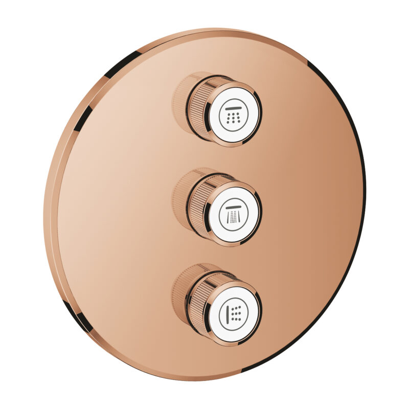 Grohe Grohtherm SmartControl Üç Valfli Akış Kontrollü Kumanda, Warm Sunset - 29122DA0 - Banyo Ankastre Ürünleri