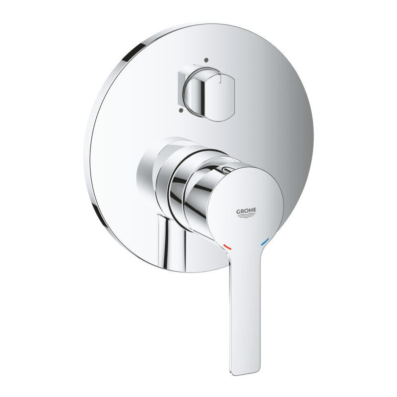 Grohe Lineare Tek Kumandalı 3 Yönlü Banyo Bataryası, Krom - 24095001 - Ankastre Banyo Bataryası