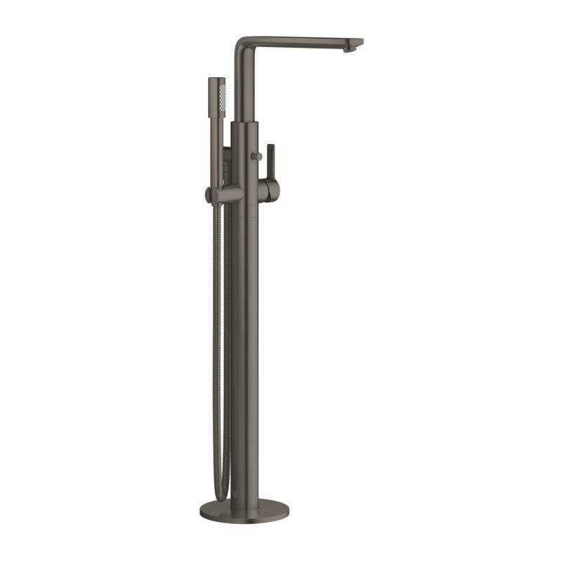 Grohe Lineare Yerden Küvet Bataryası, Brushed Hard Graphite - 23792AL1 - Yerden Küvet Bataryası