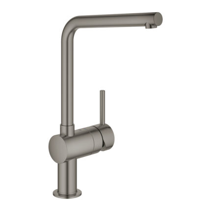 Grohe Minta Tek Kumandalı Eviye Bataryası, Brushed Hard Graphite - 31375AL0 - Mutfak Eviye Bataryası