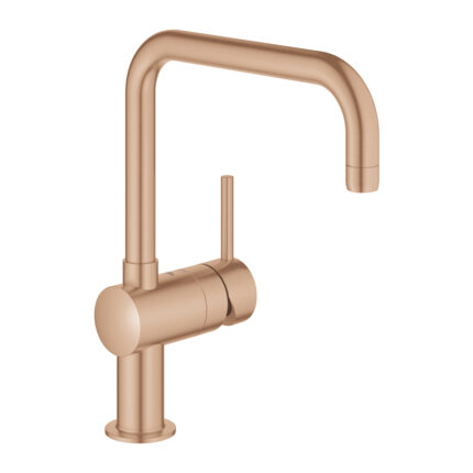 Grohe Minta Tek Kumandalı Eviye Bataryası, Brushed Warm Sunset - 32488DL0 - Mutfak Eviye Bataryası