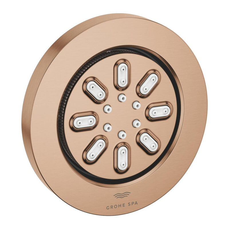 Grohe Rainshower Aqua Body Spray Round 2 Spray, Brushed Warm Sunset - 26801DL0 - Tepe Duşları