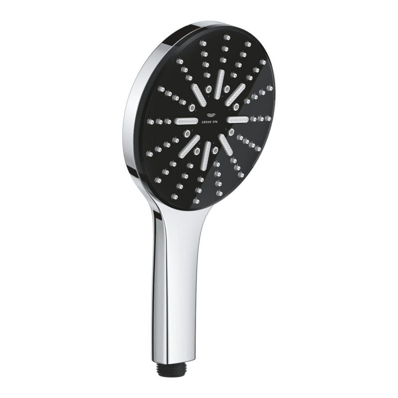 Grohe Rainshower Aqua El Duşu 3 Akışlı, Siyah/Krom - 101676KI00 - El Duşu