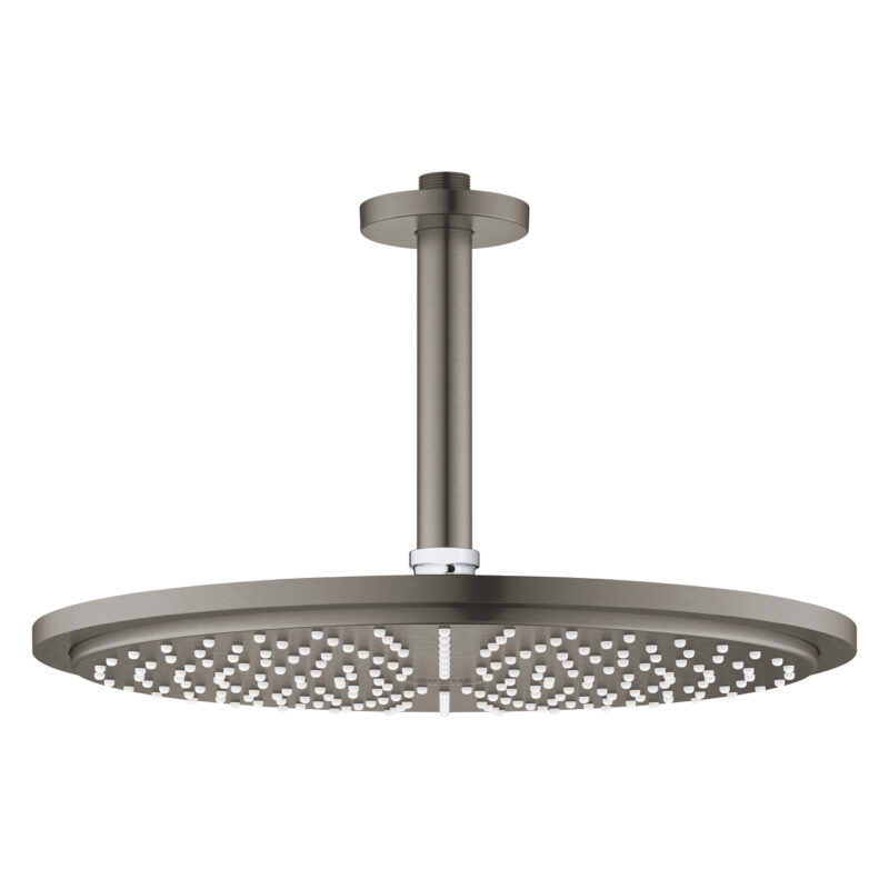 Grohe Rainshower Cosmopolitan 310 Tepe Duşu Seti 142 mm, Tek Akışlı, Brushed Hard Graphite - 26067AL0 - Tepe Duşları