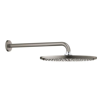Grohe Rainshower Cosmopolitan 310 Tepe Duşu Seti 380 mm, Tek Akışlı, Brushed Hard Graphite - 26066AL0 - Tepe Duşları