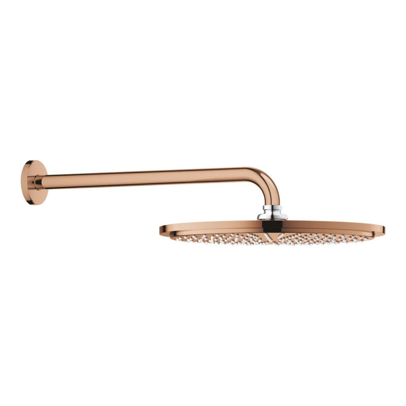 Grohe Rainshower Cosmopolitan 310 Tepe Duşu Seti 380 mm, Tek Akışlı, Warm Sunset - 26066DA0 - Tepe Duşları