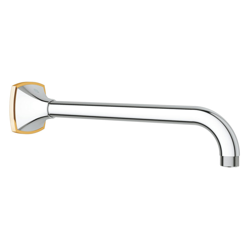 Grohe Rainshower Grandera Duş Başlığı Dirseği 285 mm, Krom/Altın - 26900IG0 - Tepe Duş Borusu