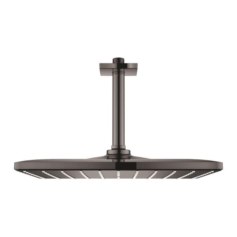Grohe Rainshower Mono 310 Cube Tepe Duşu Seti 142 mm, Tek Akışlı, Hard Graphite - 26566A00 - Tepe Duşları