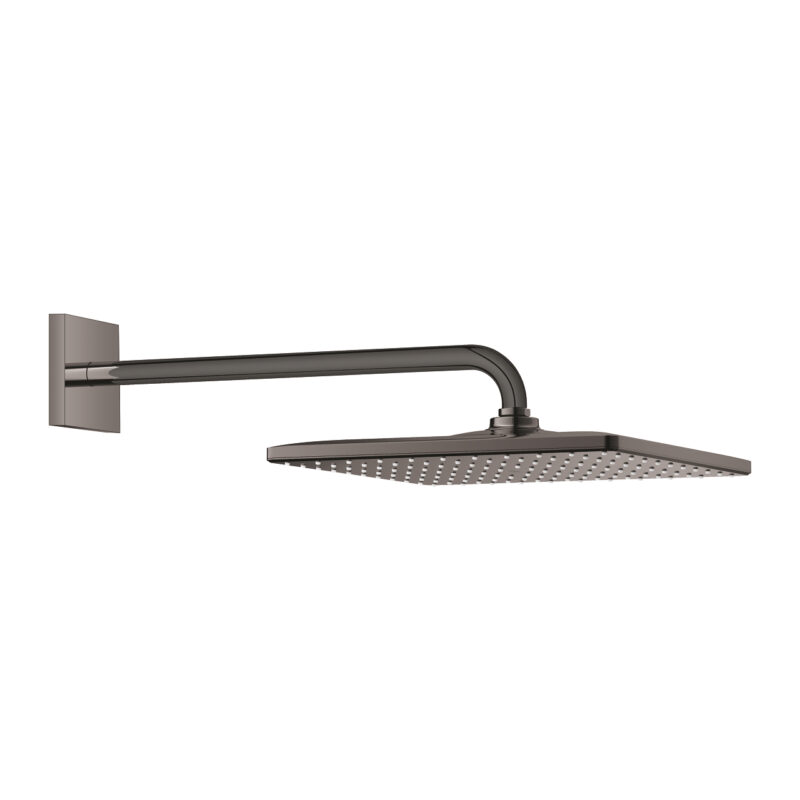 Grohe Rainshower Mono 310 Cube Tepe Duşu Seti 422 mm, Tek Akışlı, Hard Graphite - 26564A00 - Tepe Duşları