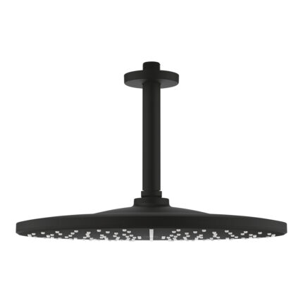 Grohe Rainshower Mono 310 Tepe Duşu Seti 142 mm, Tek Akışlı, Phantom Black - 22122KF0 - Tepe Duşları