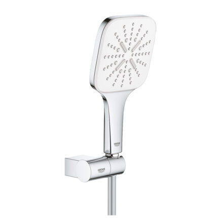 Grohe Rainshower SmartActive 130 Cube Duşu Seti 3 Akışlı, Ay Beyazı - 26588LS0 - Sürgülü Duş Setleri