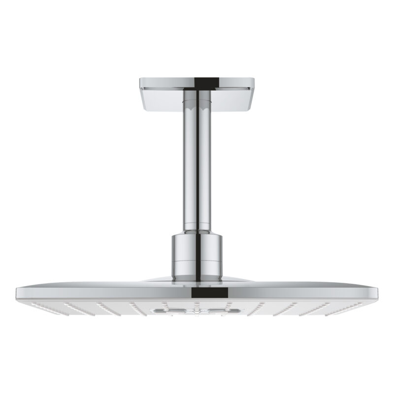 Grohe Rainshower SmartActive 310 Cube Tepe Duşu Seti 142 mm, 2 Akışlı, Ay Beyazı - 26481LS0 - Tepe Duşları