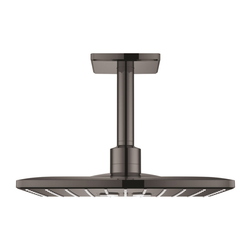 Grohe Rainshower SmartActive 310 Cube Tepe Duşu Seti 142 mm, 2 Akışlı, Hard Graphite - 26481A00 - Tepe Duşları