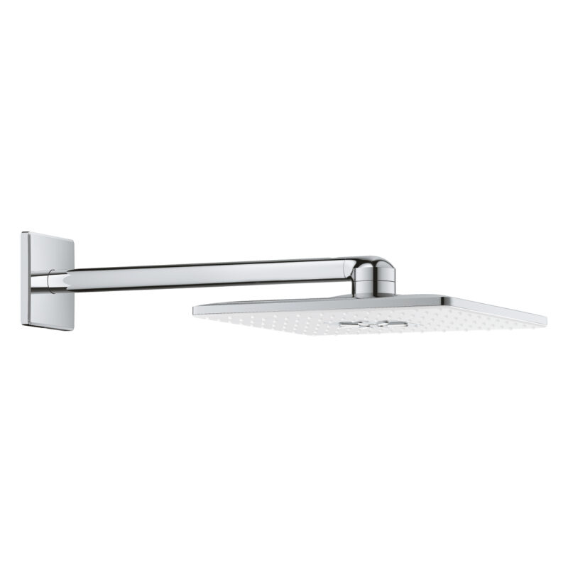 Grohe Rainshower SmartActive 310 Cube Tepe Duşu Seti 430 mm, 2 Akışlı, Ay Beyazı - 26479LS0 - Tepe Duşları