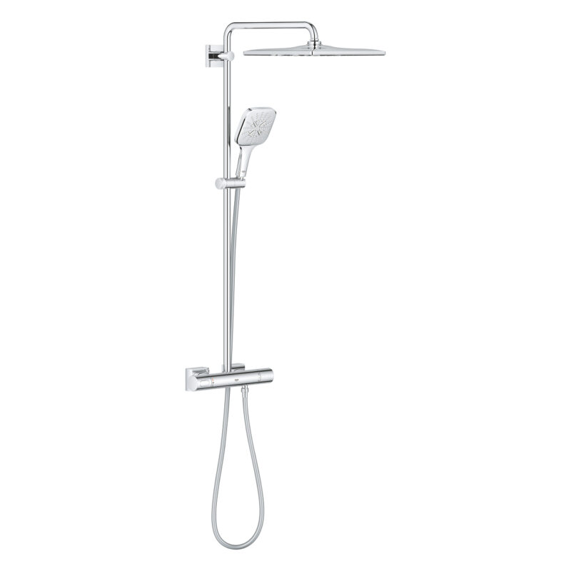 Grohe Rainshower SmartActive 310 Duvara Monte Termostatik Bataryalı Duş Sistemi, Krom - 26652000 - Duş Paneli ve Kolonu, Duş Setleri