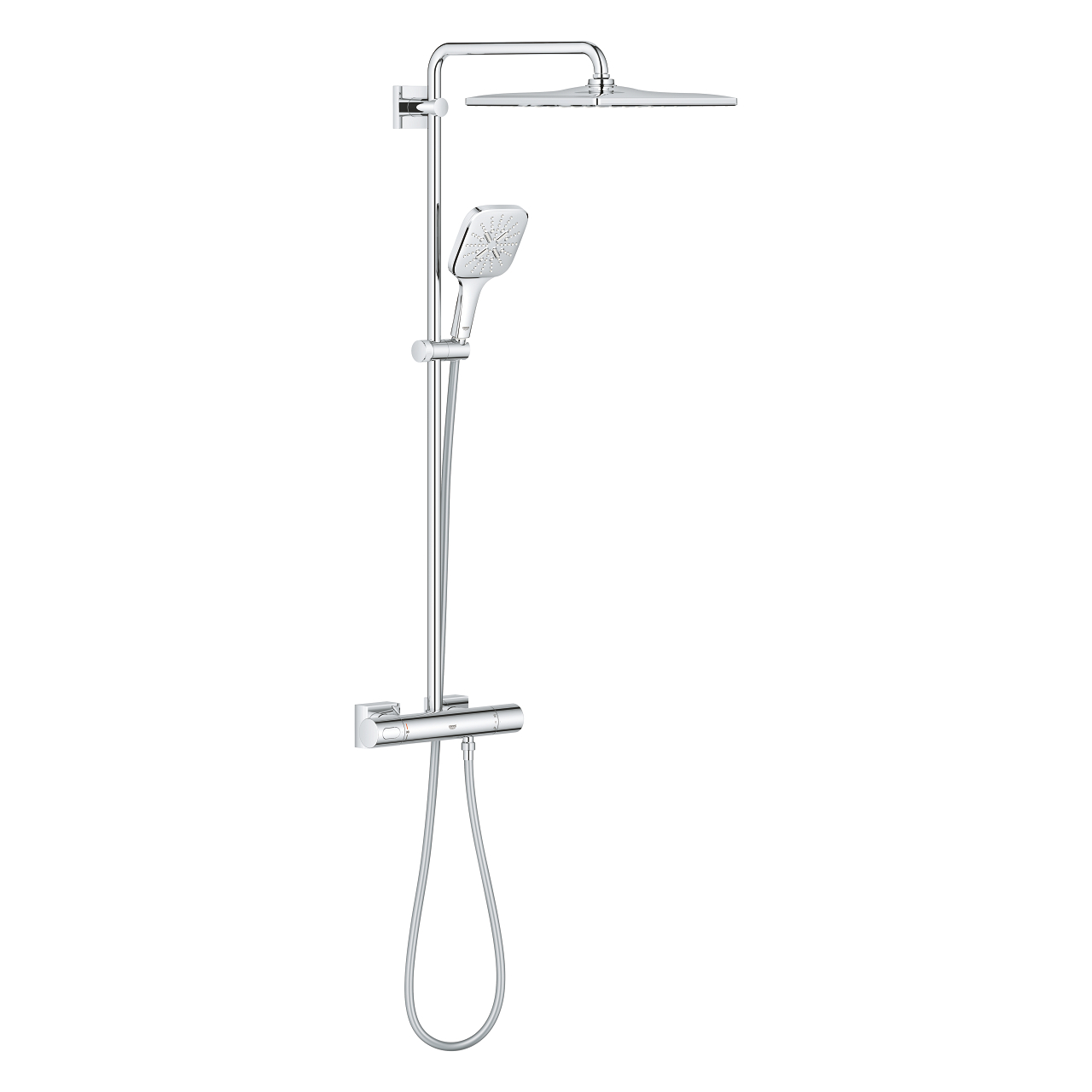 grohe rainshower smartactive 310 duvara monte termostatik bataryali dus sistemi krom 26652000 Grohe Rainshower SmartActive 310 Duvara Monte Termostatik Bataryalı Duş Sistemi, Krom - 26652000 - Duş Paneli ve Kolonu, Duş Setleri