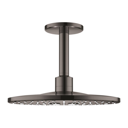 Grohe Rainshower SmartActive 310 Tepe Duşu Seti 142 mm, 2 Akışlı, Hard Graphite - 26477A00 - Tepe Duşları
