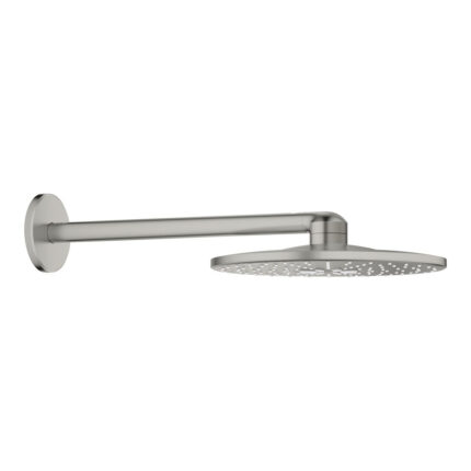 Grohe Rainshower SmartActive 310 Tepe Duşu Seti 430 mm, 2 Akışlı, Satin Steel - 26475MS0 - Tepe Duşları