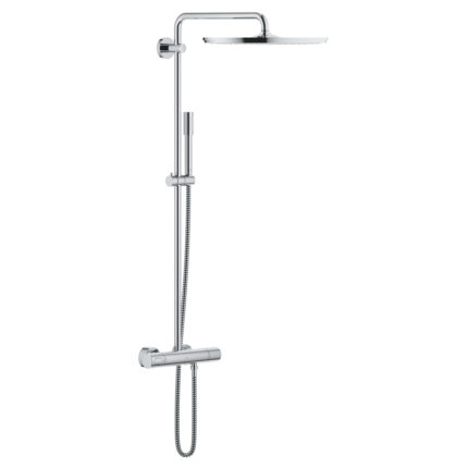 Grohe Rainshower System 400 Duvara Monte Termostatik Bataryalı Duş Sistemi, Krom - 27174001 - Duş Paneli ve Kolonu, Duş Setleri
