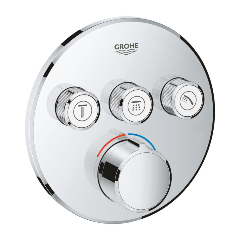 Grohe SmartControl 3 Valfli Akış Kontrollü Ankastre Duş Bataryası, Krom - 29146000 - Ankastre Duş Bataryası
