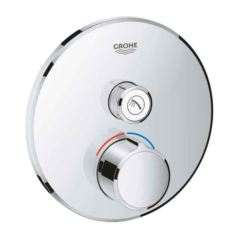 Grohe SmartControl Tek Valfli Akış Kontrollü Ankastre Duş Bataryası, Krom - 29144000 - Ankastre Duş Bataryası
