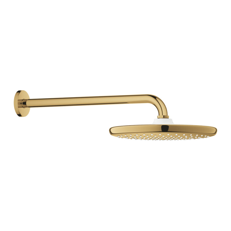 Grohe Tempesta 250 Tepe Duşu Seti 380 mm, Tek Akışlı, Cool Sunrise - 26668GL0 - Tepe Duşları