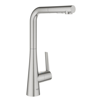 Grohe Zedra Tek Kumandalı Eviye Bataryası, Paslanmaz Çelik - 32553DC2 - Mutfak Eviye Bataryası