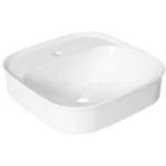 Serel Nita Köşeli Minimal Batarya Delikli Lavabo (46x46 cm)