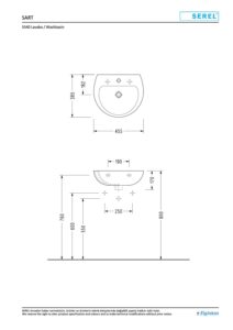 Serel Lavabo 45 cm - Görsel 2